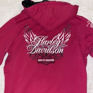 Hot Pink Harley Davidson hoodie